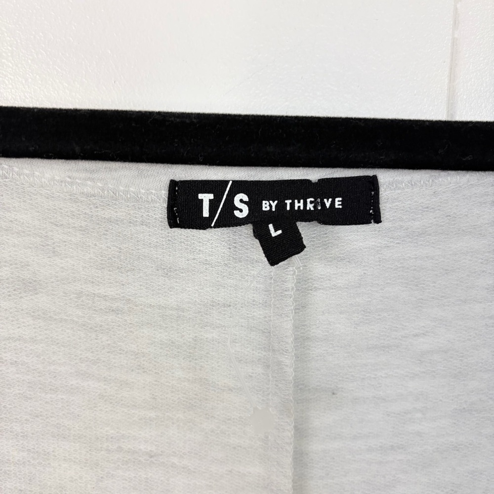 T/S By Thrive Clothing Soft Gray Jumpsuit Pockets New Size Large Loungewear New - Picture 6 of 10
